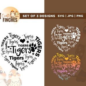 Tigers Svg, Home of the Tigers, Cricut, Sublimation, Tiger Mom Svg, Tigers Mascot Svg, Tigers Shirt Svg, Tigers School Spirit Svg, Cut Files