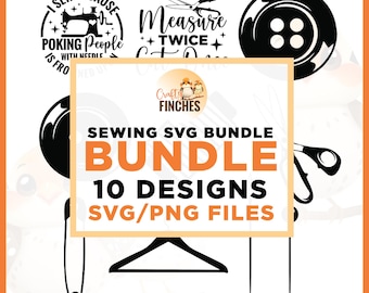 SVG-bundel naaien, ontwerpen maken (digitale download)