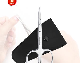 6 pieces Stainless Steel baby Nail Scissors, Multi-purpose Beauty Grooming , Eyebrows, Mustache, bag pack