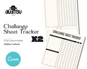 Printable Jiu Jitsu Training Log: BJJ Progress Tracker (Digital Download)