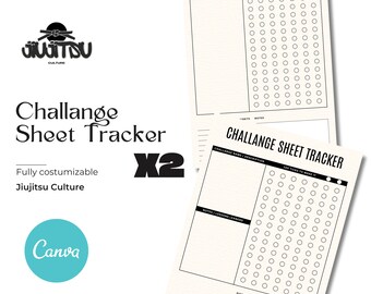 Printable Jiu Jitsu Training Log: BJJ Progress Tracker (Digital Download)