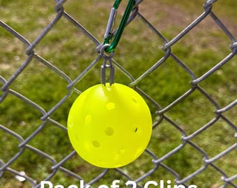 Pickleball Clip-Halter (2er Pack) - Tasche, Zaun- & Schlüsselbund-Befestigung