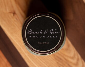 All Natural Cutting Board Wax, Handmade with Beeswax and Mineral Oil, Food Safe Conditioner for Cutting Boards, Wood Wax