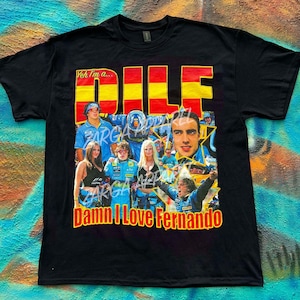 Fernando Alonso DILF F1 Formula 1 meme funny graphic tee t shirt
