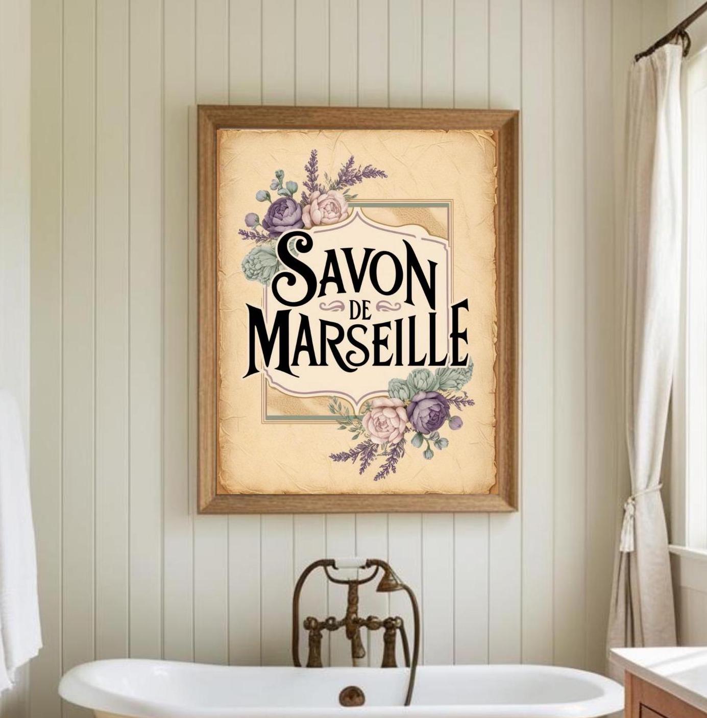 Affiche Décorative Savon Publicitaire Vintage - Décoration Murale Salon/salle De Bain - Neuf