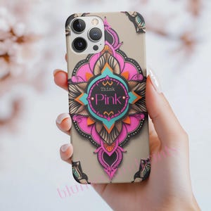 IPhone Hülle Mandala Boho – Bunte Handyhülle IPhone Case – Boho Style Handycover Damen – Hülle mit Muster Retro Design – Print-on-Demand