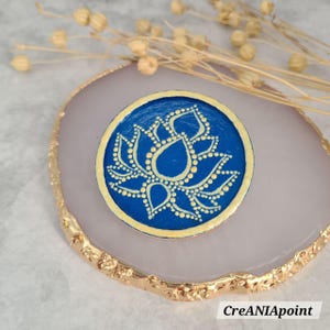Lotus lovers, Lotus flower, Mandala brooch, Mandala painting, Dot painting, Painted mandala, Flower mandala, Brooch pin, Brooch for women