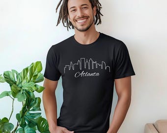Atlanta Skyline t shirt Atlanta lovers shirt Atlanta city shirt ATL gift Atlanta Georgia souvenir gifts for him, her Trendy graphic tee