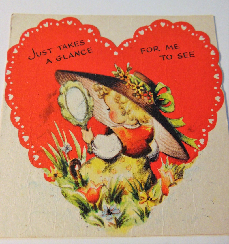 Vintage Unused Hallmark Valentine Gift Card Vintage Novelty Etsy