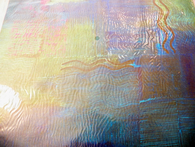Vintage Psychedelic Gift Wrap Blue Green Water Design Gift Wrap Vintage 70s Wrapping paper Birthday Graduation Fathers Day Gift Wrap