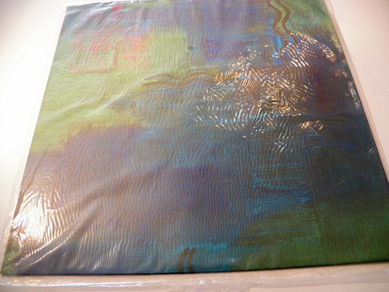 Vintage Psychedelic Gift Wrap Blue Green Water Design Gift Wrap Vintage 70s Wrapping paper Birthday Graduation Fathers Day Gift Wrap