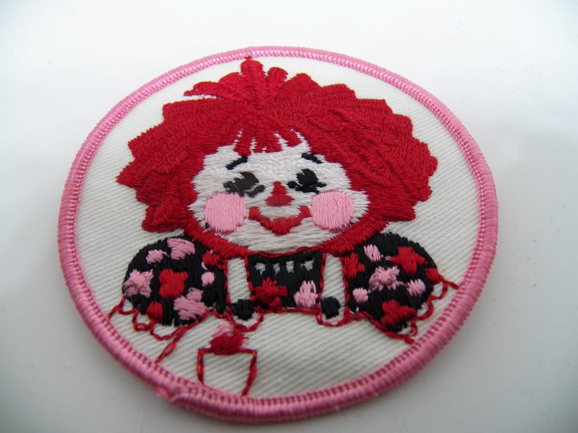 Vintage Large Ragdoll Patch Sew on Patch 70s Rag doll patch Etsy