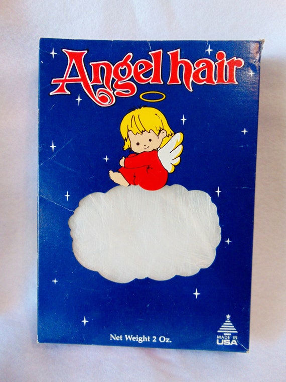 Vintage Christmas Angel Hair Spun Glass Decoration 2 Oz Etsy