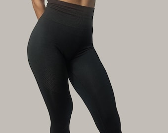 Leggings neri a vita alta da donna Pantaloni modellanti per il sedere Abbigliamento da palestra da donna Abbigliamento sportivo Leggings senza cuciture sexy