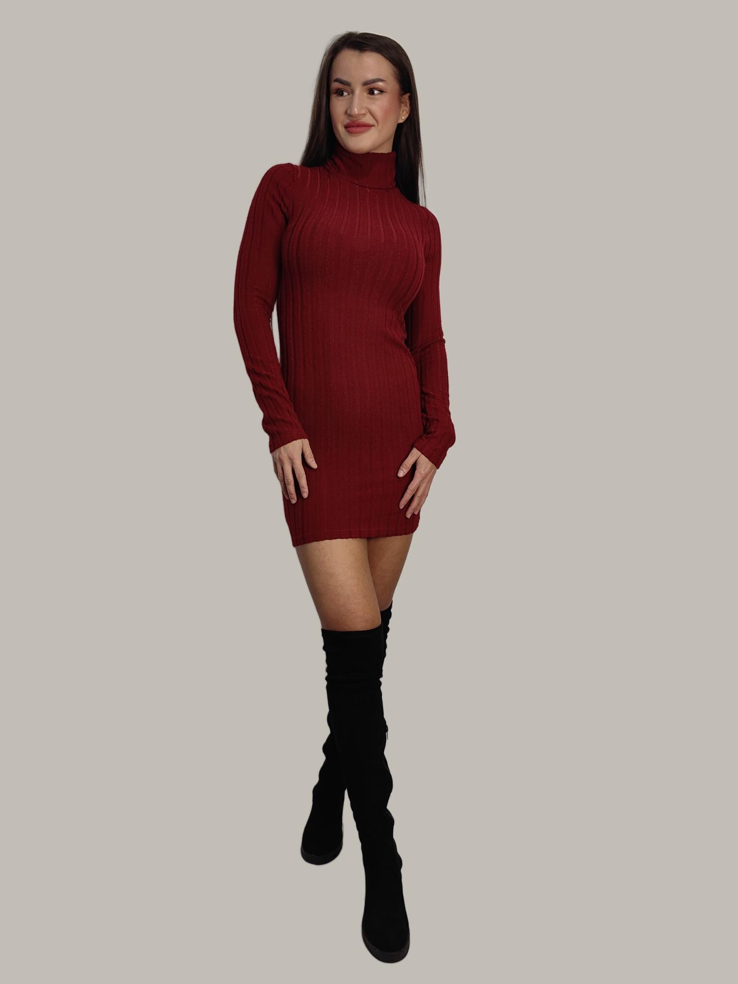 princess polly baby blue dress Burgundy Turtleneck Long Sleeve Notched Hem Mini Dress