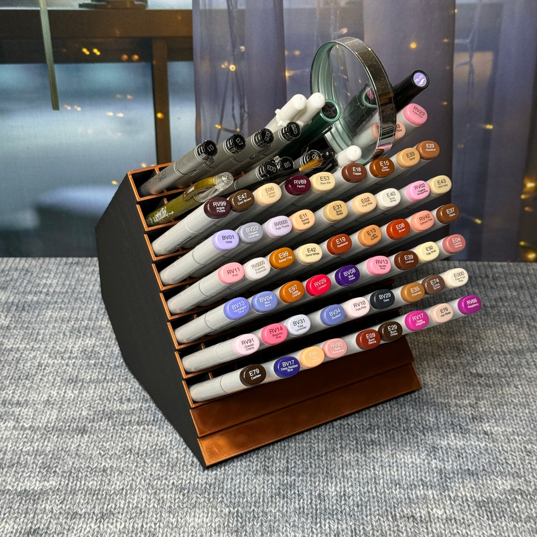 72-slot Art Marker Storage Stand: Copic, Sketch, Prismacolor - Etsy