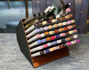 72-Slot Art Marker Storage Stand: Copic, Sketch, Prismacolor