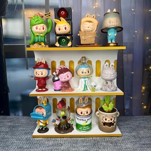 You Choose the Colors: Labubu SHELF with Arches - Display Up To 12 Collectible Figures Crybaby Hirono Molly Pucky Desk Display Pop Mart