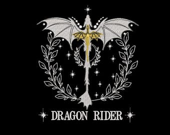 Dragon Embroidery Design, Machine Embroidery File, Medieval Mythical Creature Pattern.