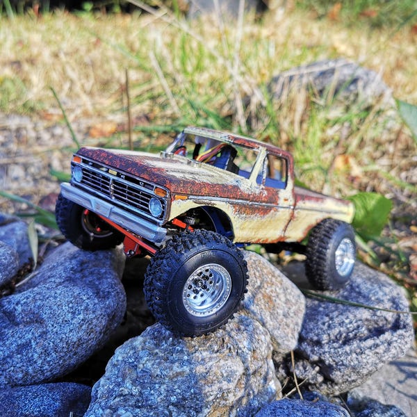 Distancia entre ejes de la Ford F250 C10 de 1971 de Scalextric