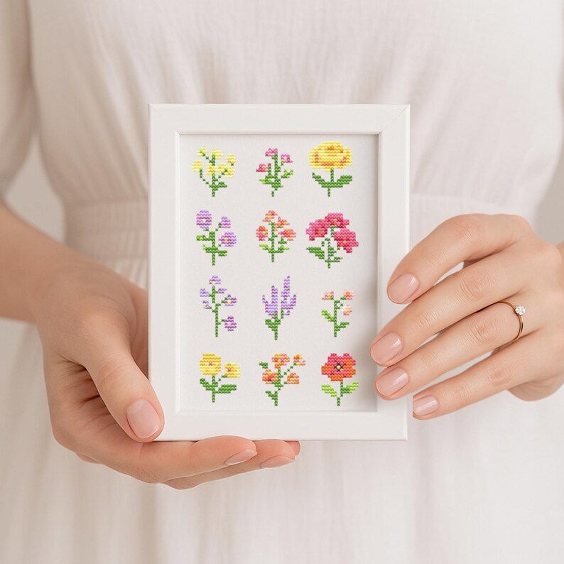 200+ Wildflower Cross Stitch Pattern Bundle, Botanical Flower ...