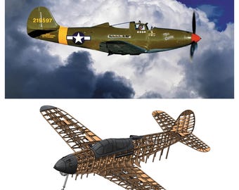 Bell P-39 Airacobra 2320mm (91") - DXF Plans and Laser Cutting Files