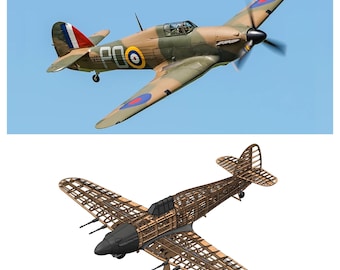 Hawker Hurricane 2000 mm - DXF Pläne und Laserschnitt Dateien