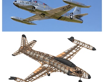 1/6 Lockheed T33 Shooting Star - DXF Plans