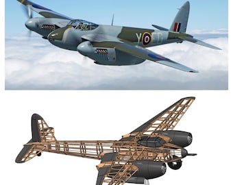 1/9 De Havilland Mosquito 1830mm (72") - DXF Plans