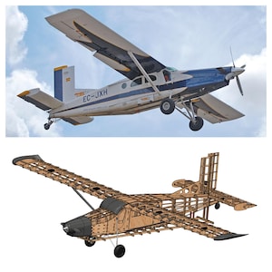 Pilatus PC-6 Porter 2000 mm - DXF Pläne und Laserschnitt Dateien