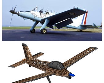 Morane-Saulnier MS.1500 Épervier 2620mm (102") - DXF Plans and Laser Cutting Files