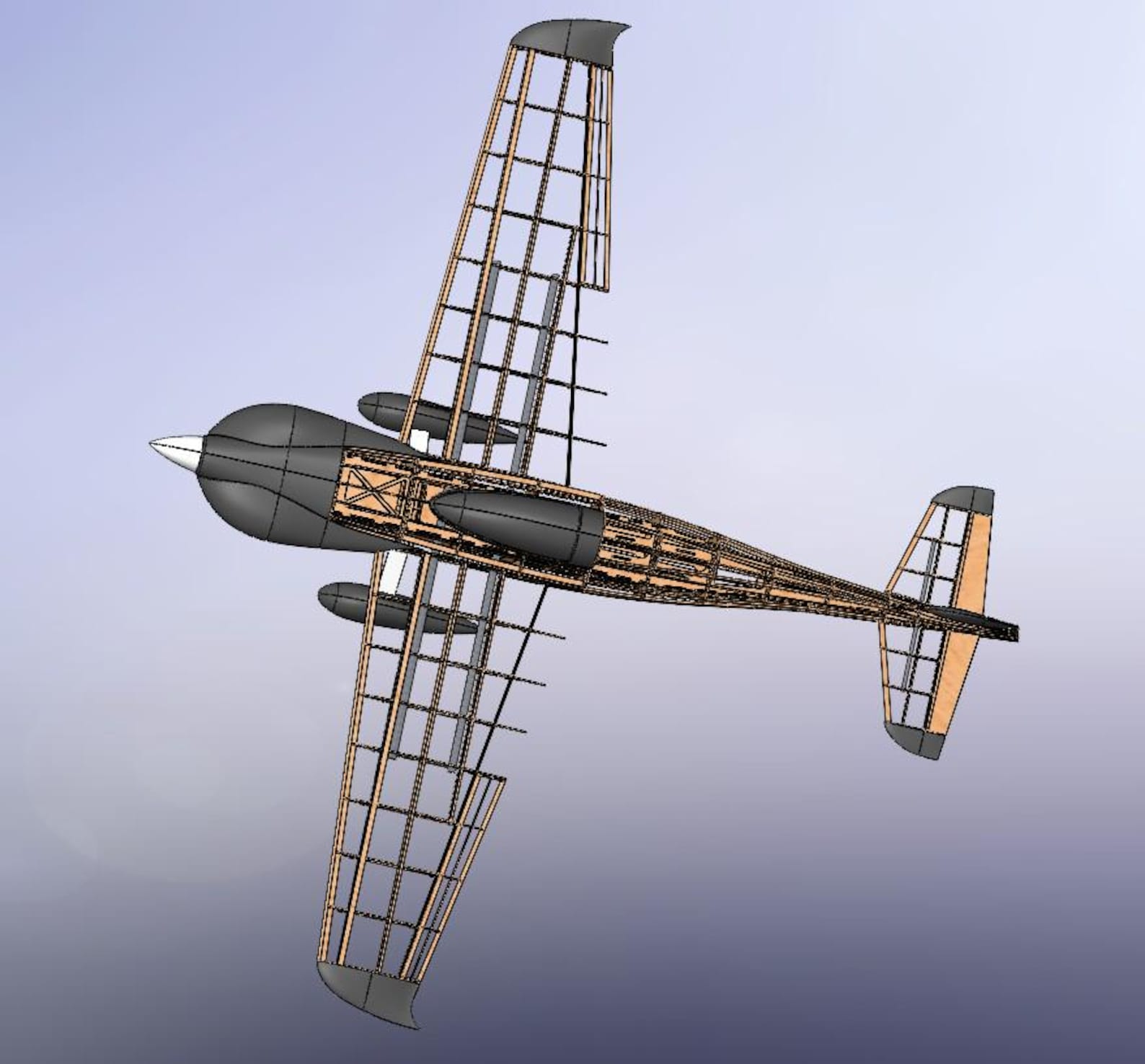 1/3 Sharp Nemesis DR-90 (85" / 2160mm) - DXF Plans and CAD Files - Etsy