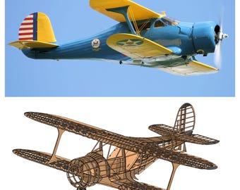 1/4 Beechcraft Model 17 Staggerwing - DXF Plans