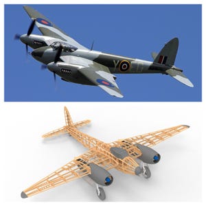 1/9 De Havilland Mosquito - DXF Plans
