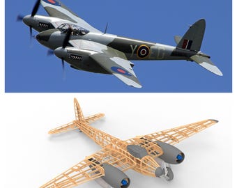 1/9 De Havilland Mosquito - DXF Plans