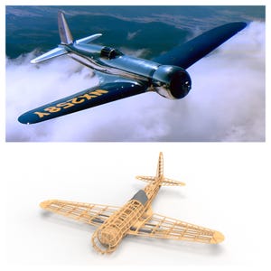 1/6 Hughes H-1 Racer - DXF Plans
