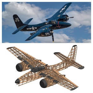 1/6 Grumman F7F Tigercat - DXF Plans