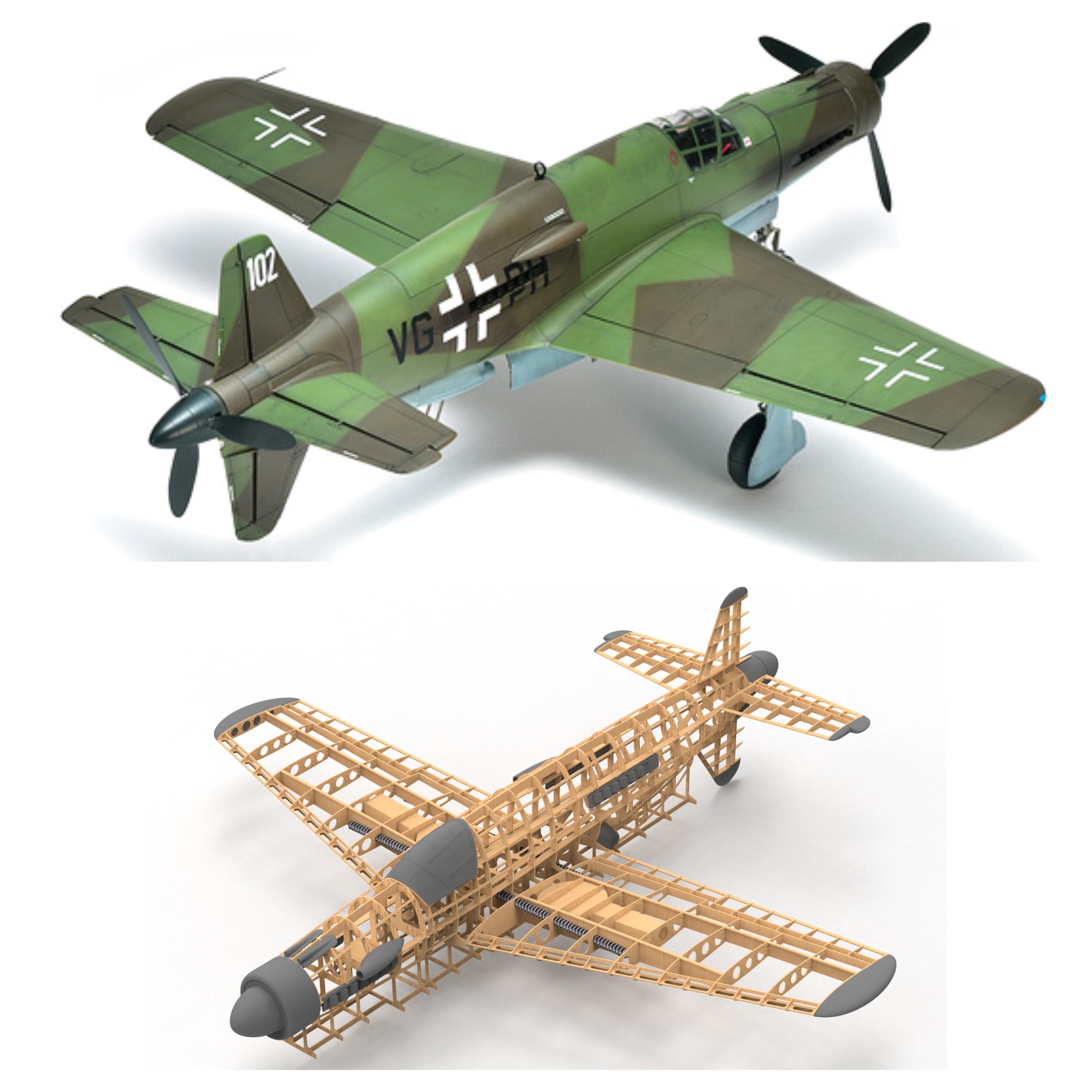 1/6 Dornier Do 335 - DXF Plans