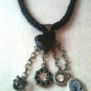 Victorian Gothic Kumihimo Necklace image 1