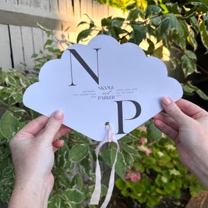 Wedding Program Fan Template | Download edit in Canva | Garden Party | Classy Wedding | Summer Minimalist| Elegant Wedding | Modern Ceremony