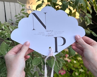 Wedding Program Fan Template | Download edit in Canva | Garden Party | Classy Wedding | Summer Minimalist| Elegant Wedding | Modern Ceremony