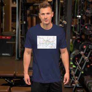 London Tube T-Shirt. Tolles Vintage T-Shirt. Kultiges London-T-Shirt