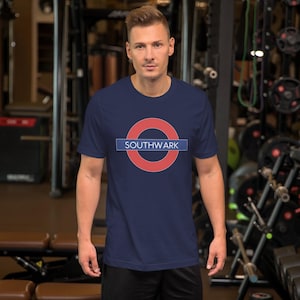Southwark London Underground T-Shirt – Trending London tshirt – Iconic London Souvenir – Trending London Tube Tee – UK Travel Gift