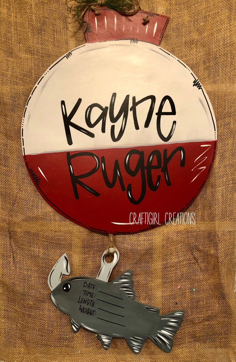 Fishing Bobber Baby Door Hanger for Hospital and Nursery Etsy