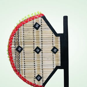 Punjabi traditional handmade phanki Wall Decorative Crafted HandFan Punjab village cultural cane wood material