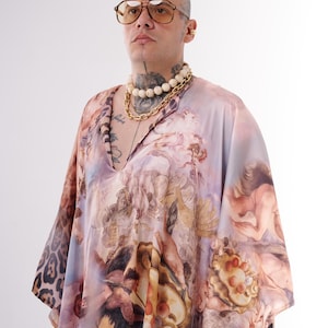 Unisex Renaissance Angel Costume, Caftan,  Plus Size Available, Cover-Up, Plus size Kimono, unisex kaftan, loose dress, costume