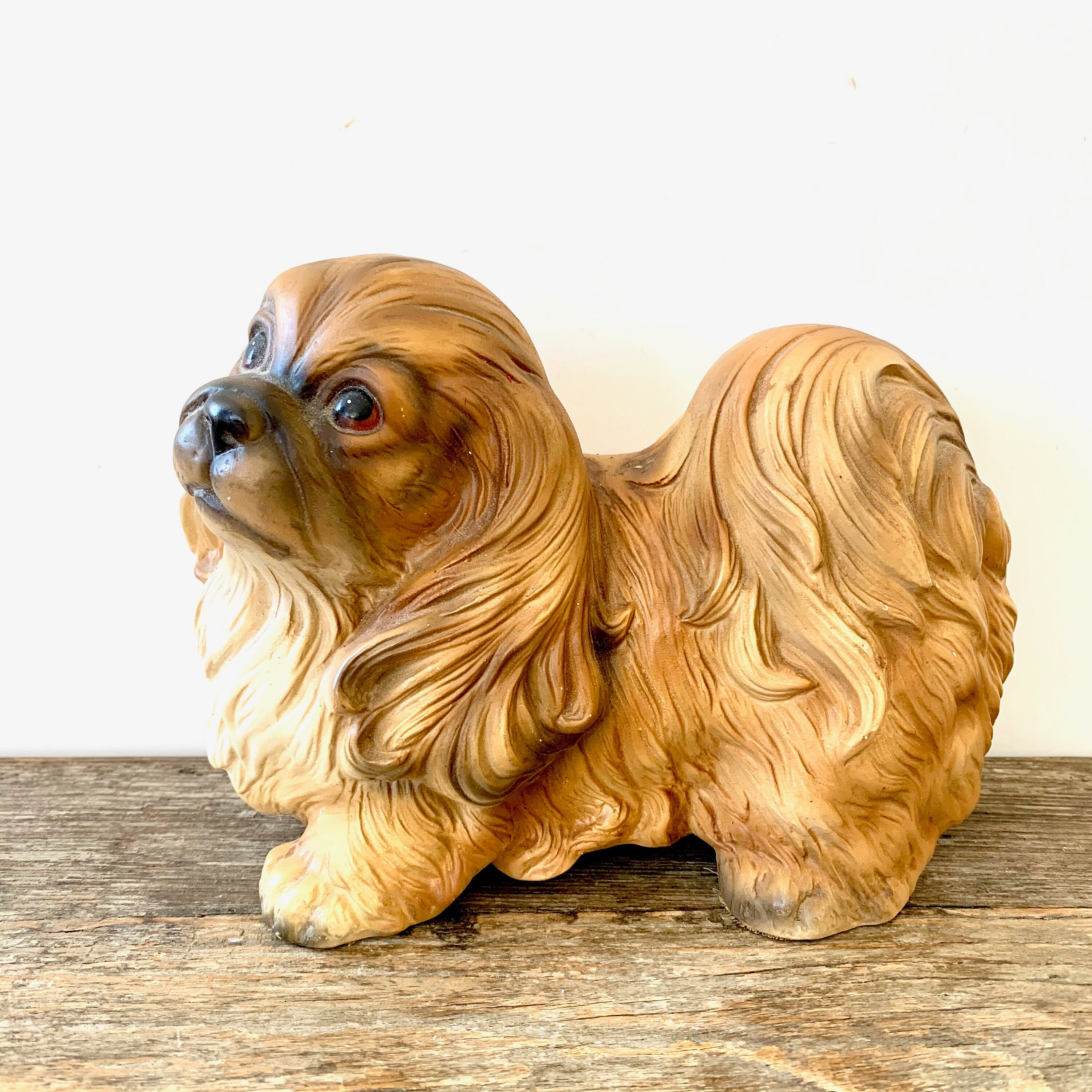 Ceramic Dog Figurine Made in Japan Etsy