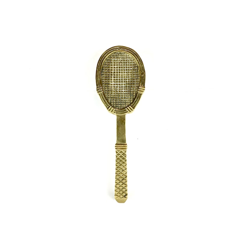 Solid Brass Tennis Racquet Door Knocker