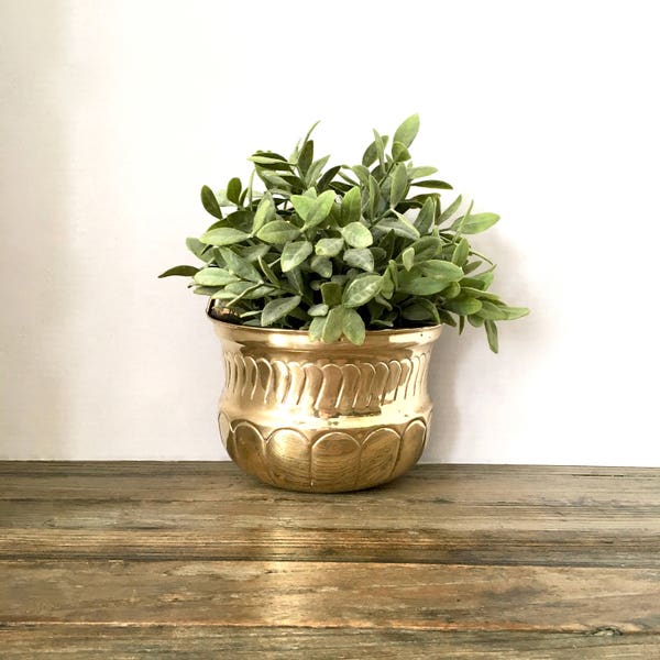 Brass wall planter, succulent planter, brass wall pot, brass plant wall hanger