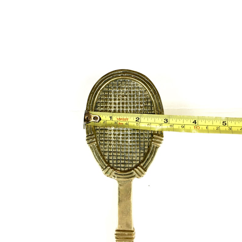 Solid Brass Tennis Racquet Door Knocker